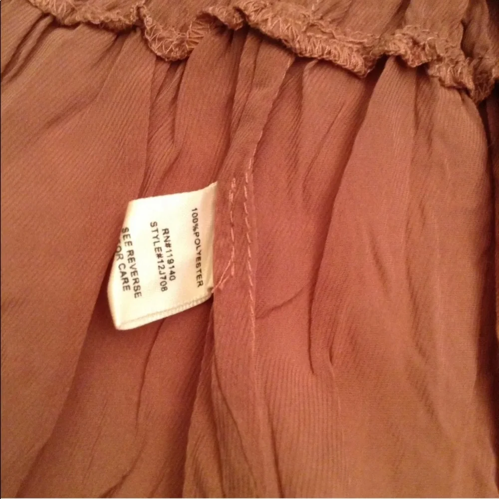 Double Zero Womens Dress Size S Strapless Pleated Sheer (BL)‎